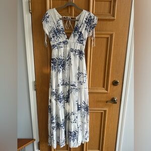 Bloom Swimwear blue White Maxi Dress size S
